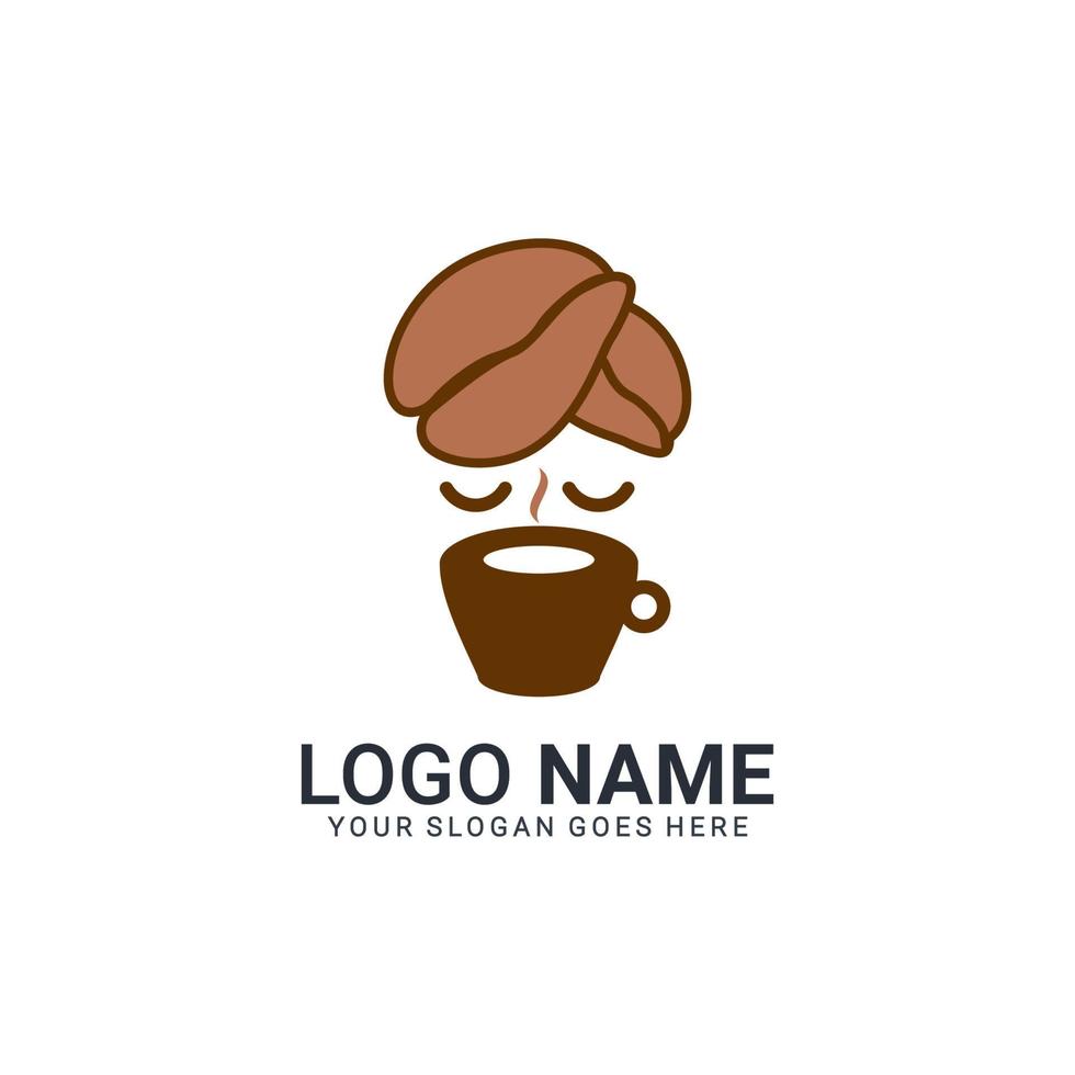 koffie logo ontwerp. modern logo voor koffiebedrijf of gemeenschap. vector