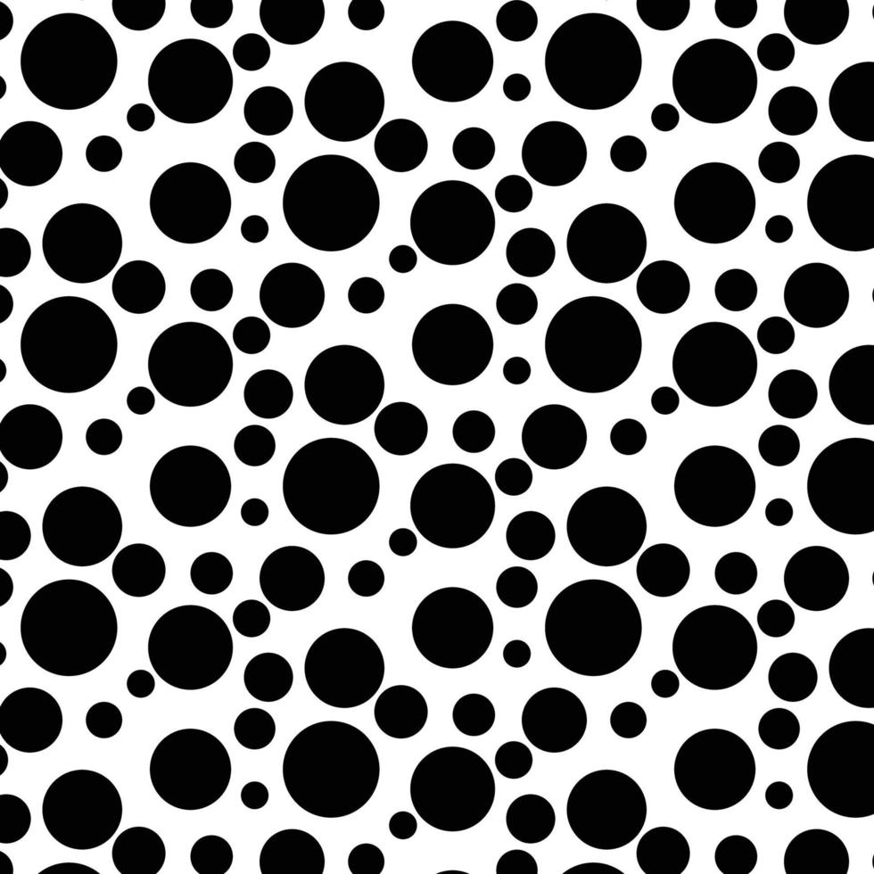 ilustration patroon vector van abstracte polkadot zwarte cirkel