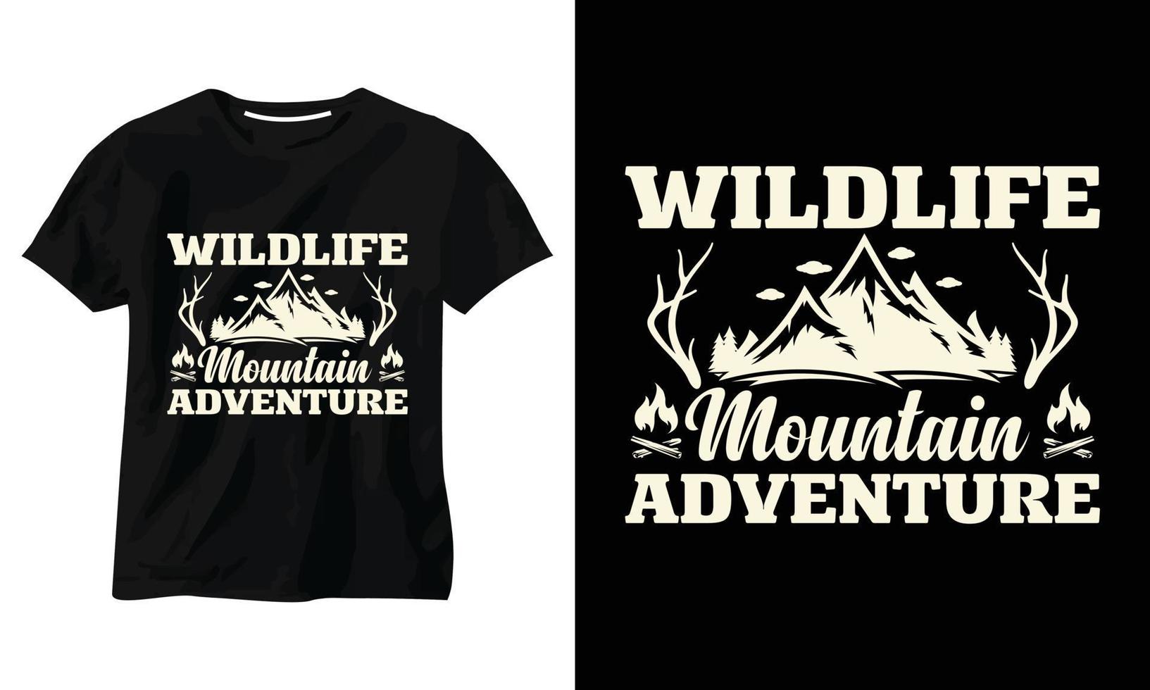 natuur berg avontuur t-shirt ontwerp vector