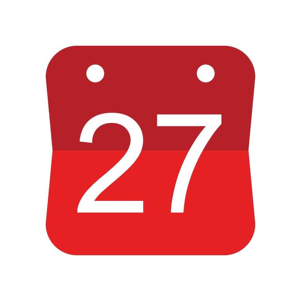 27 gebeurtenisdatumpictogram, kalenderdatumpictogram vector