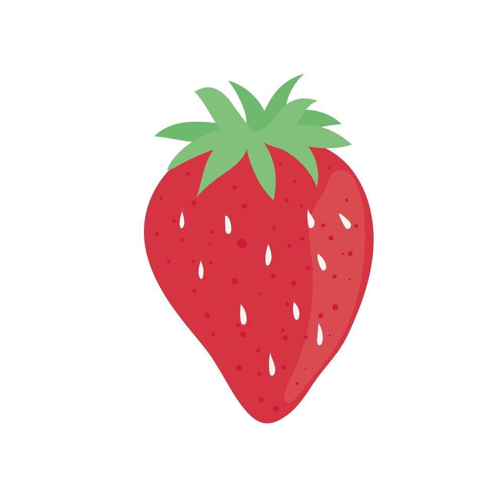 heerlijk aardbeienfruit vector