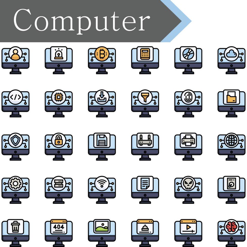 ontwerp van computerpictogrammen vector