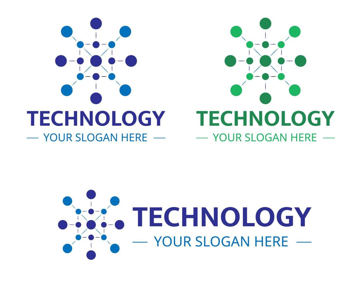 illustratie vector ontwerp van technologie logo sjabloon voor bedrijven