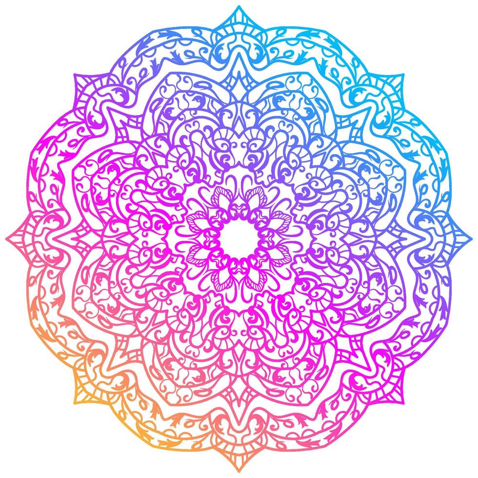 mandala sieraad of bloem achtergrondontwerp. vector