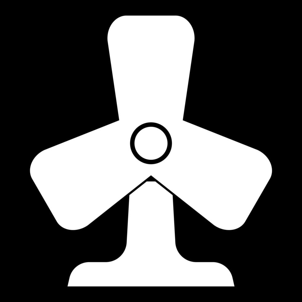 ventilator pictogram witte kleur vector illustratie afbeelding vlakke stijl