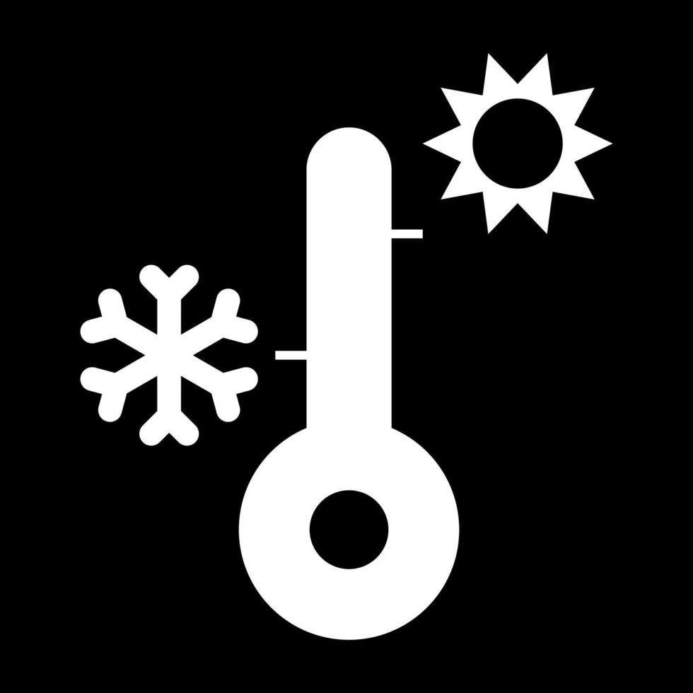 thermometer pictogram witte kleur vector illustratie afbeelding vlakke stijl