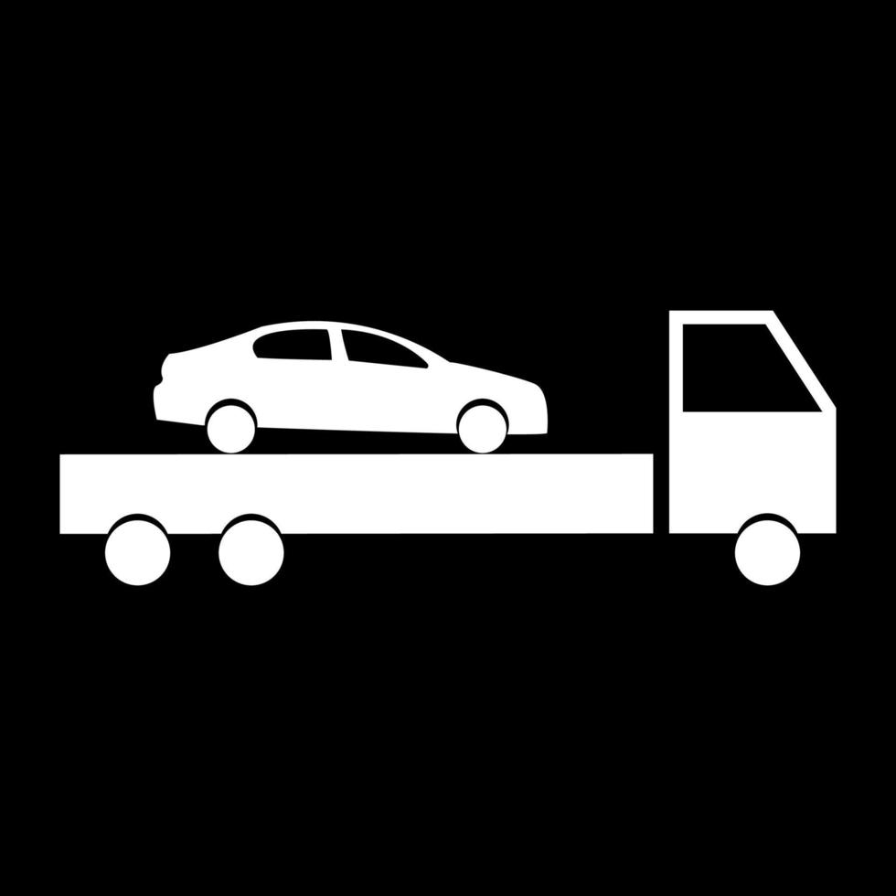 autoservice wit pictogram vector