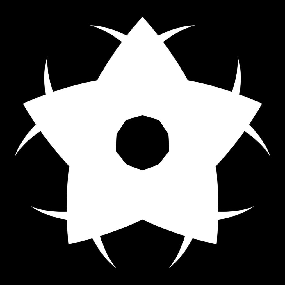 bloem wit pictogram vector