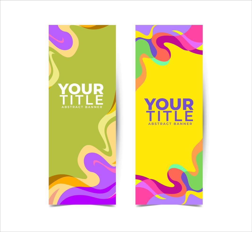 verticale banner ontwerp sjabloon vector