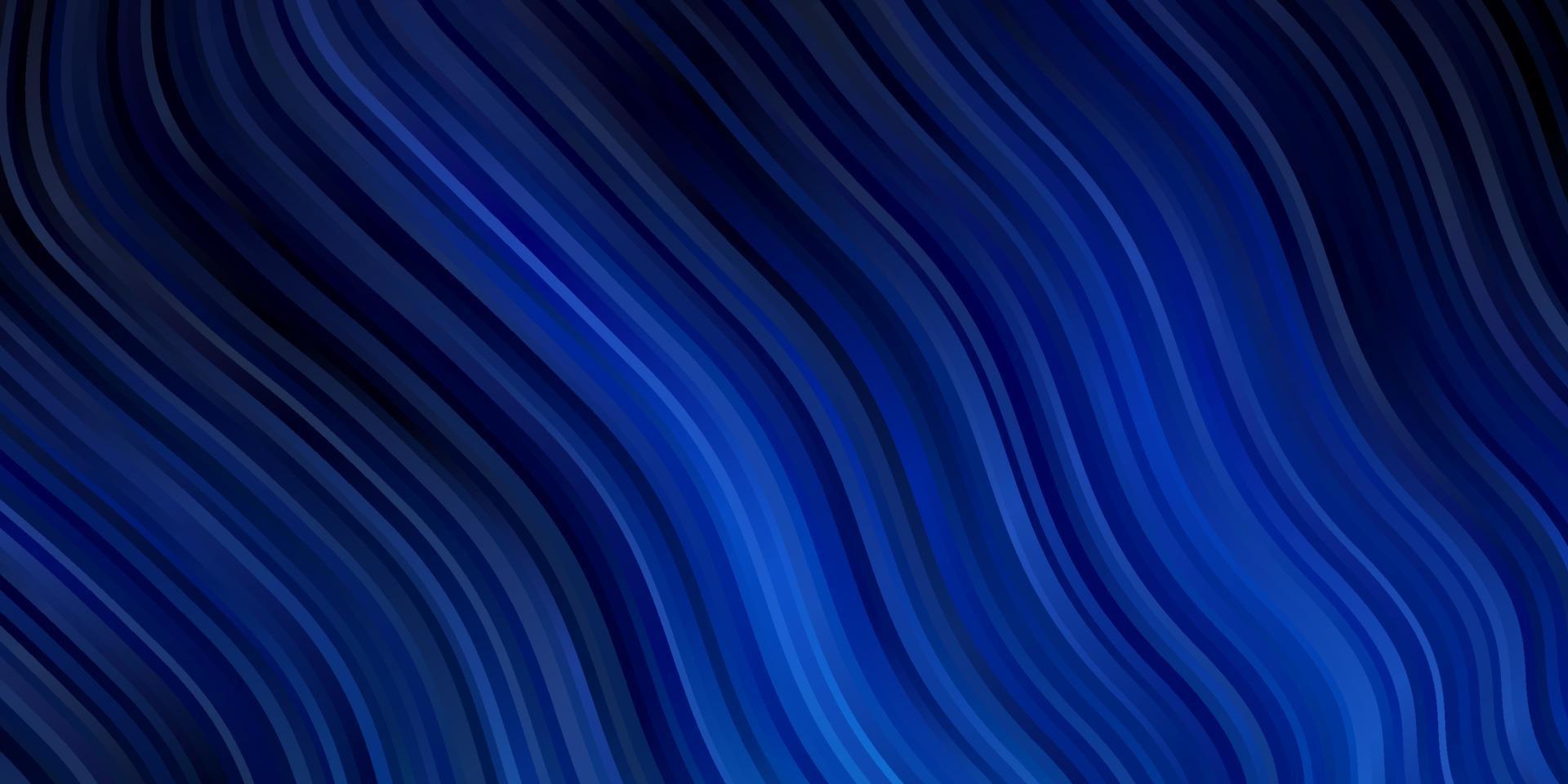 donkerblauwe vectorachtergrond met bogen. vector