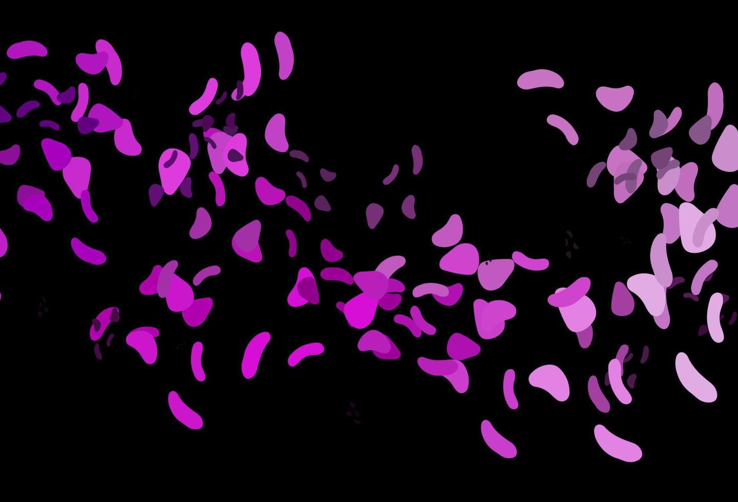 donkerpaarse vectorsjabloon met memphis-vormen. vector