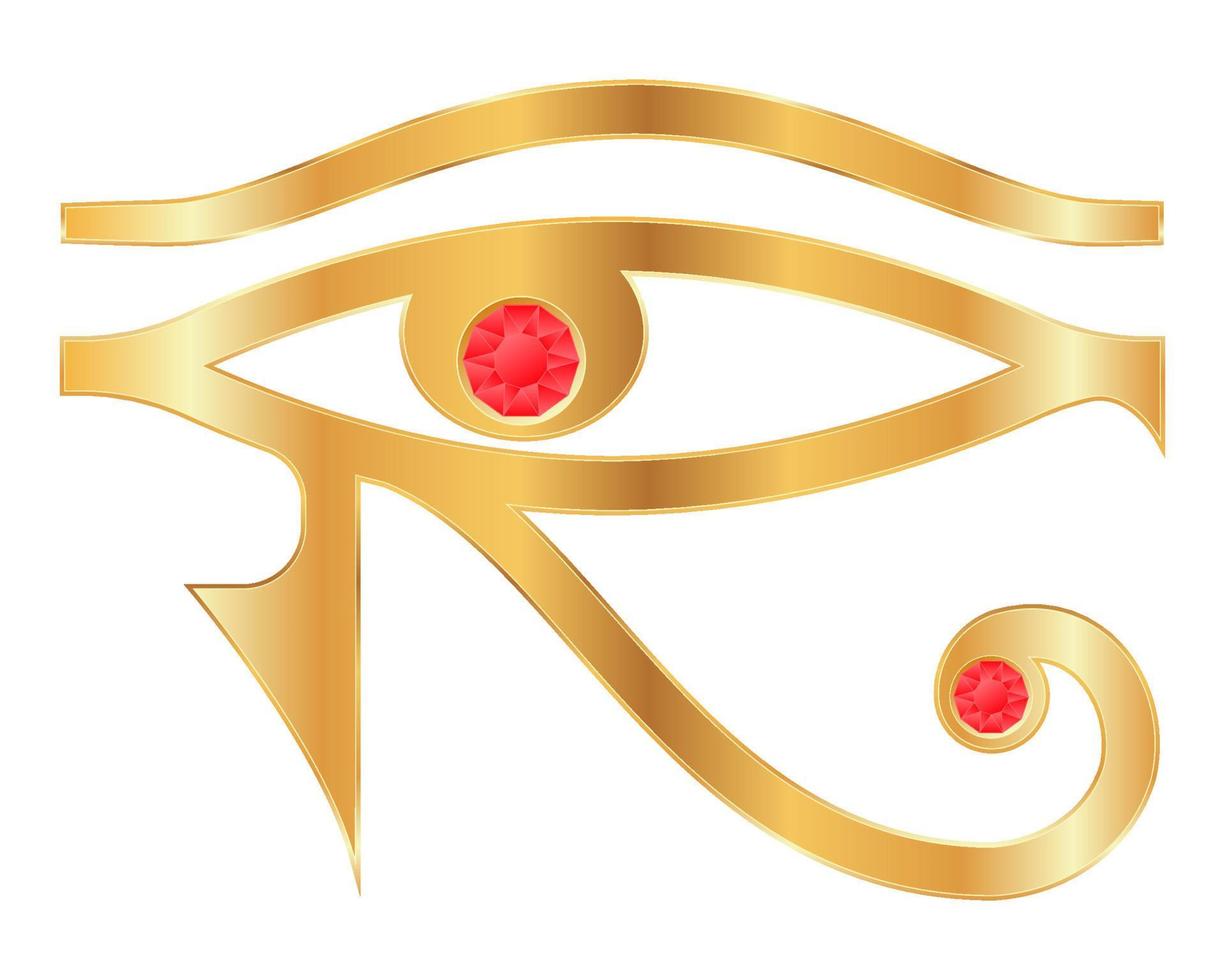symbool van het oude Egypte vectorillustratie geïsoleerd op een witte achtergrond vector