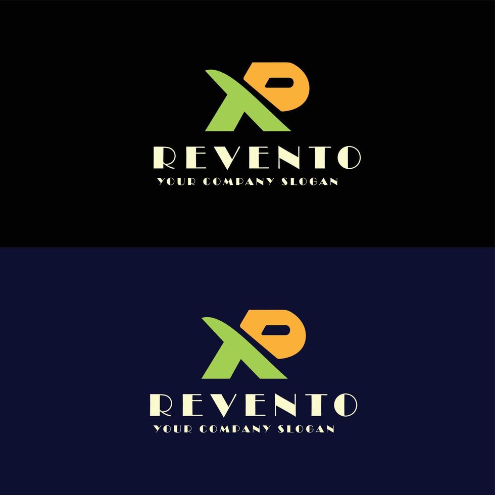 revento r logo ontwerp vector