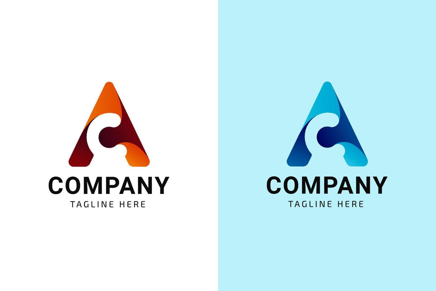 letter ac of ca modern logo ontwerpsjabloon vector