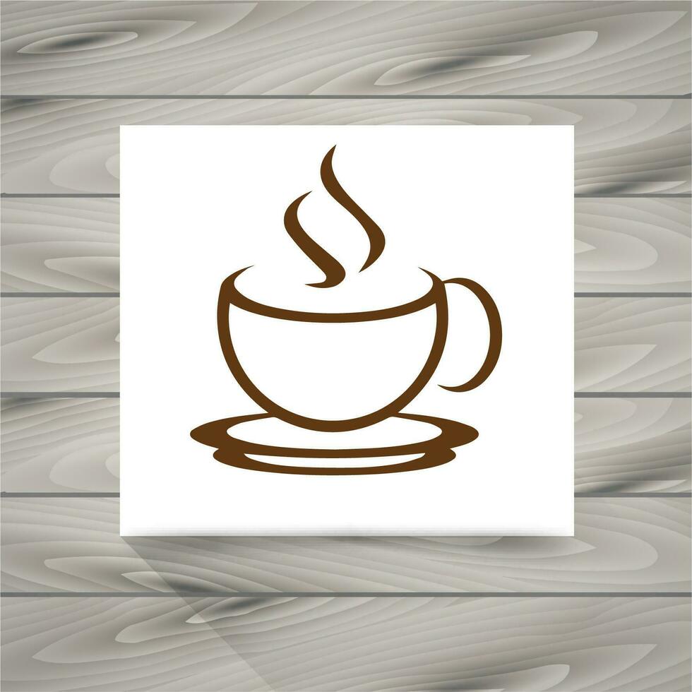 Koffiekopje pictogram vector