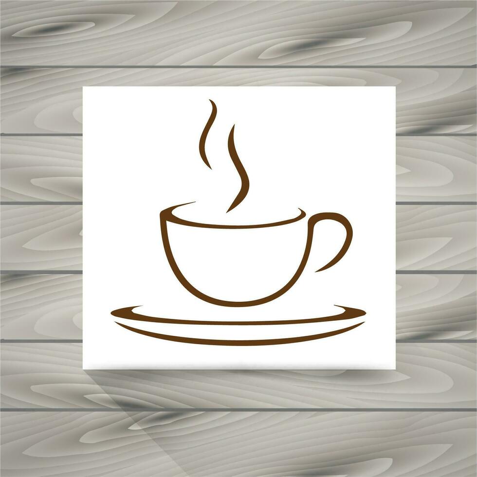 Koffiekopje pictogram vector