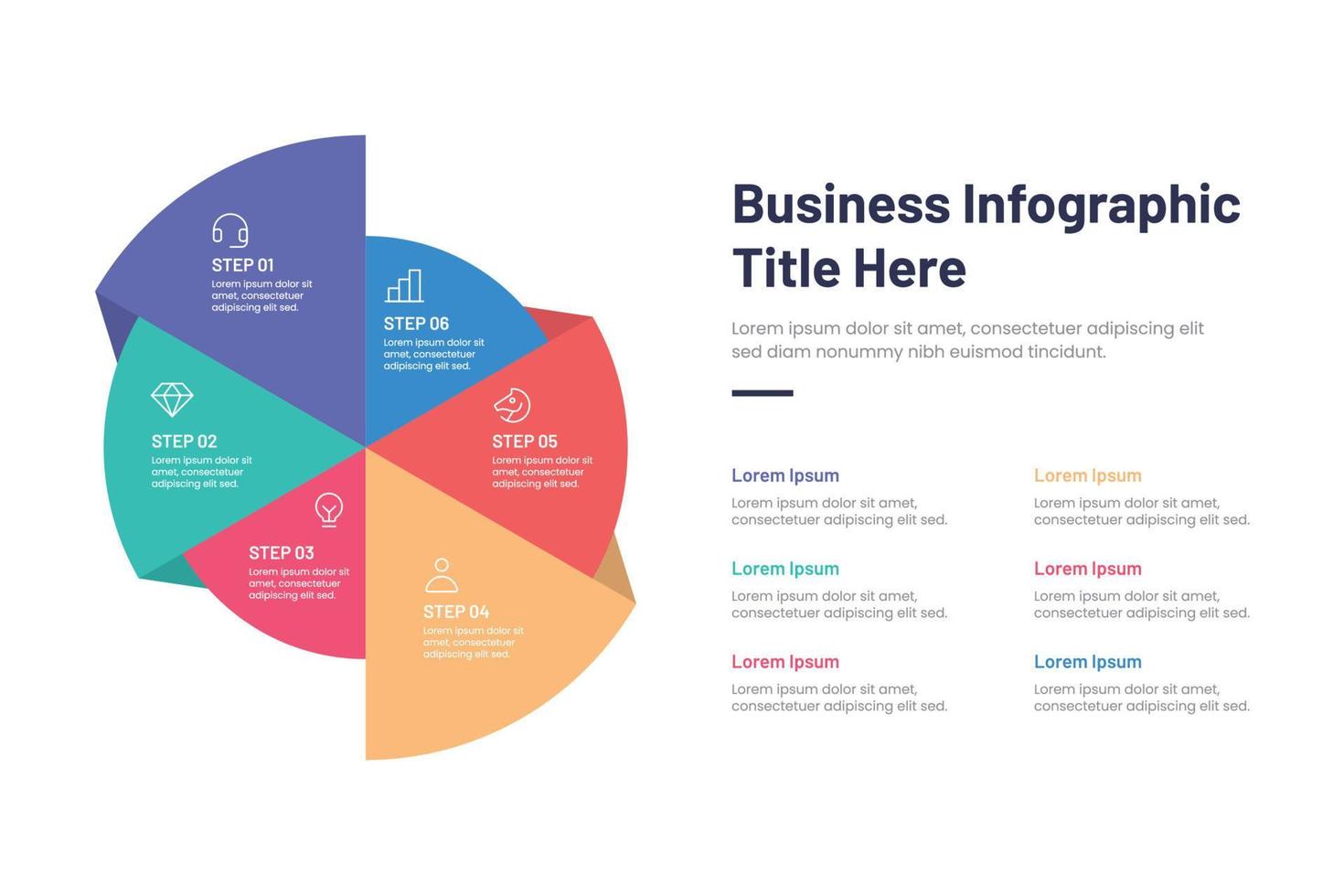 zakelijke infographic, tijdlijn, stappen, proces, vector zakelijke sjabloon voor presentaties, vectorillustratie, marketingstrategie