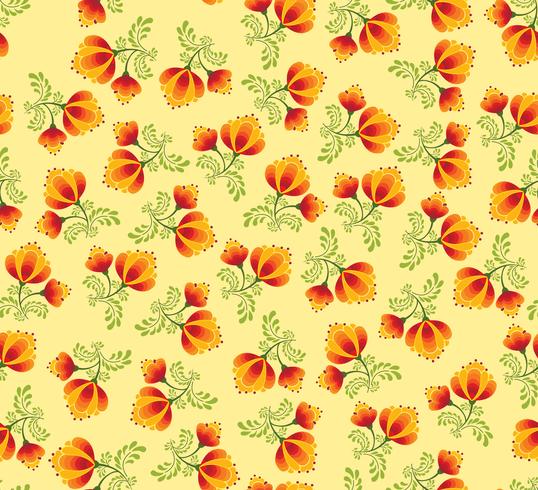 Naadloze bloemmotief. Sierbloemen in Russische stijl vector