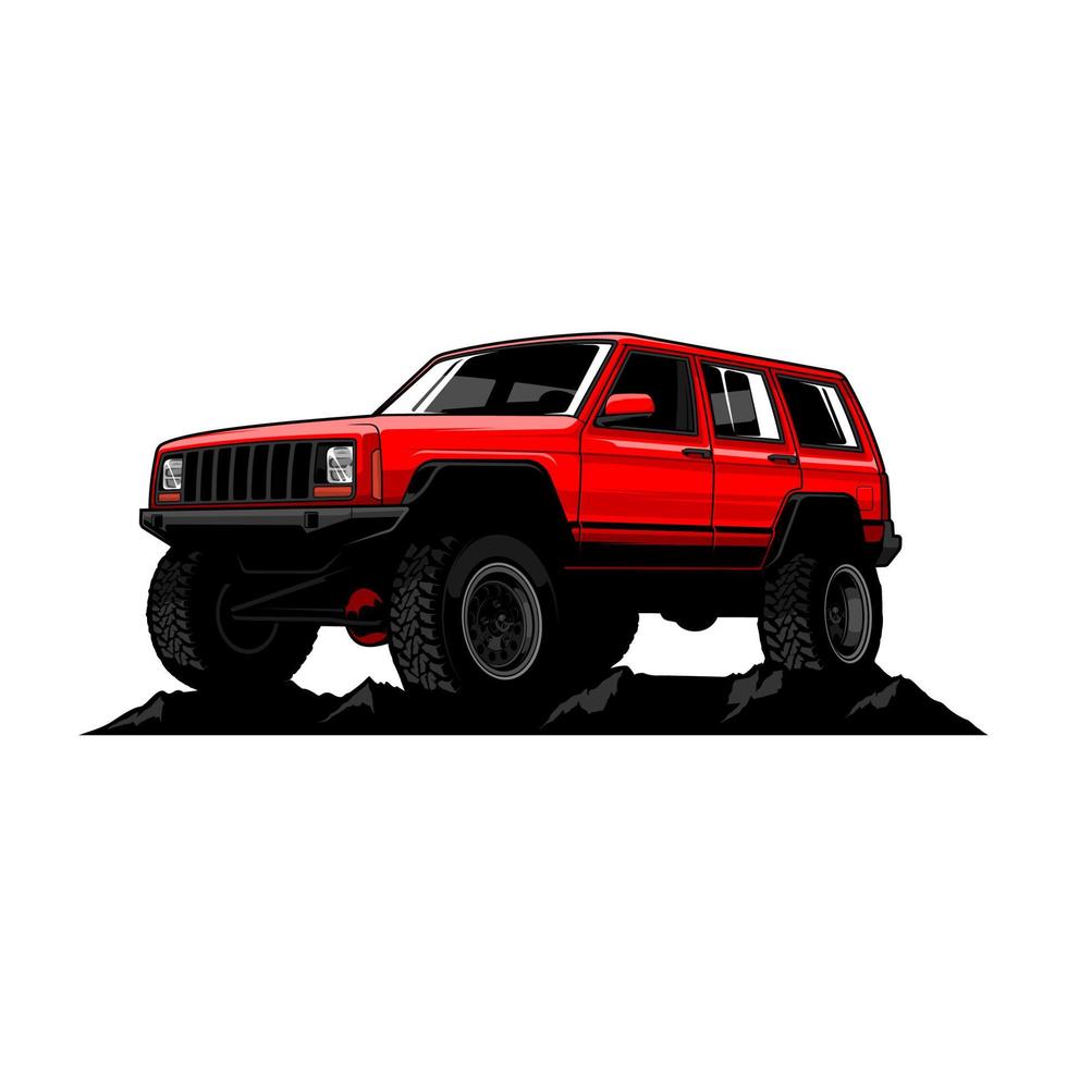 offroad auto vectorillustratie vector