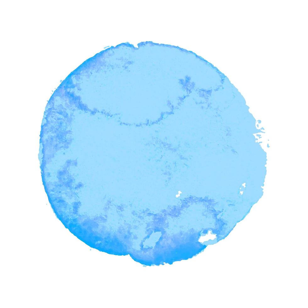 blauwe aquarel vlek vector
