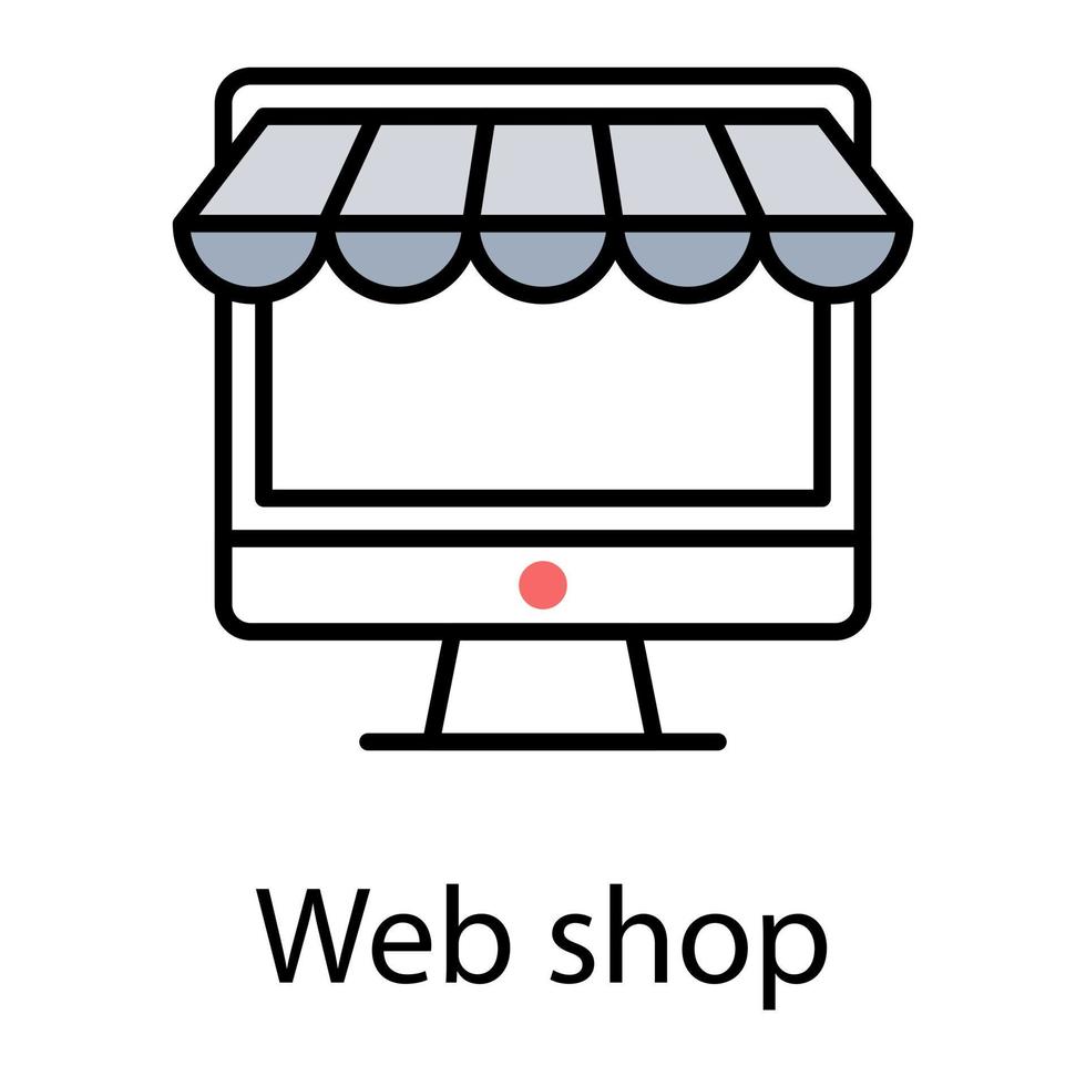 webshop concepten vector