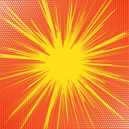 Retro starburst achtergrond vector