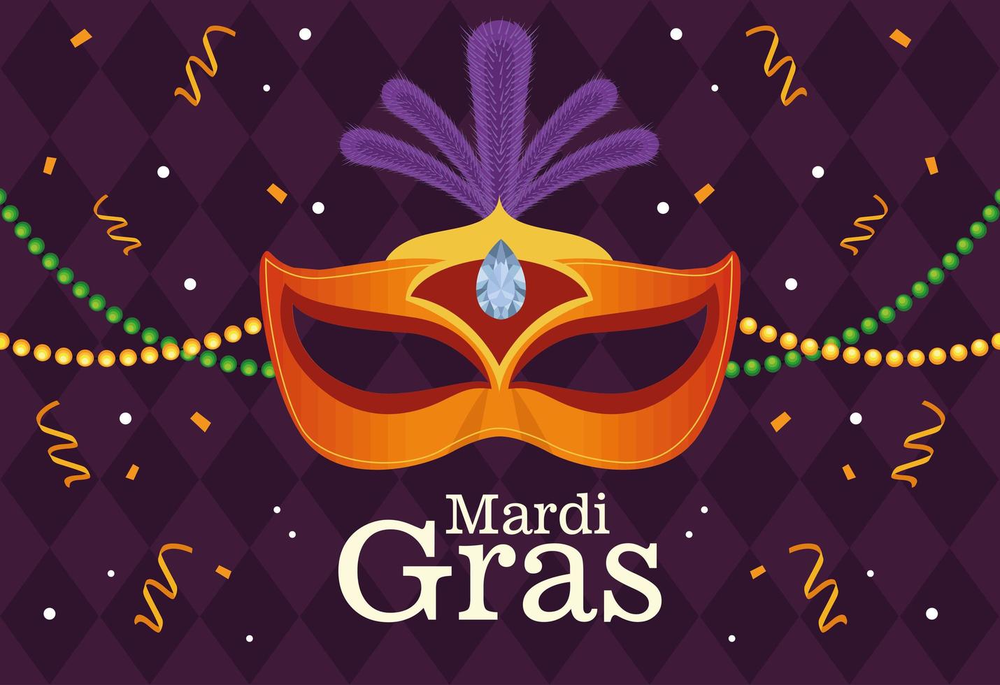 mardi gras poster vector