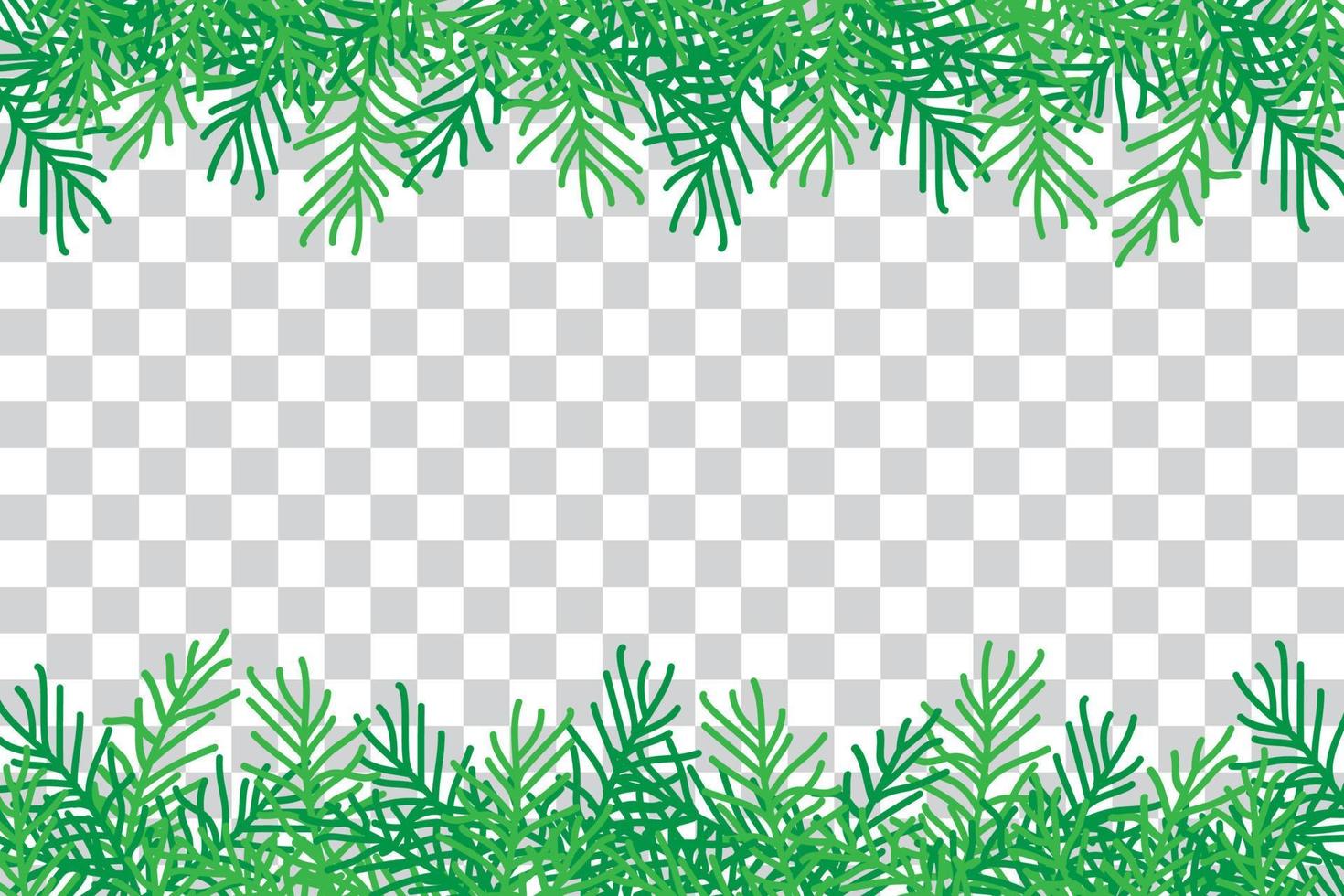 groene bladeren frame sjabloon ontwerp vector, kerst achtergrond, spar blad tak vector