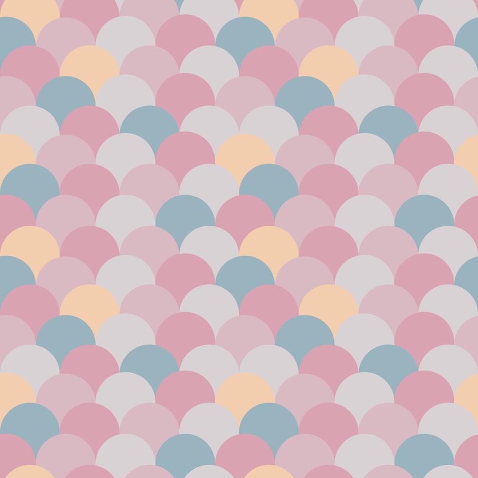 naadloze visschubben. naadloos decoratief patroon. pastelkleurige achtergrond. vector