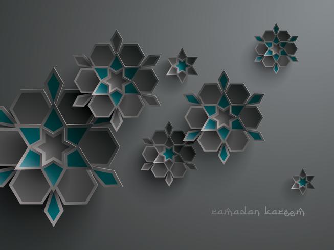 Papier grafisch van islamitische geometrische kunst vector