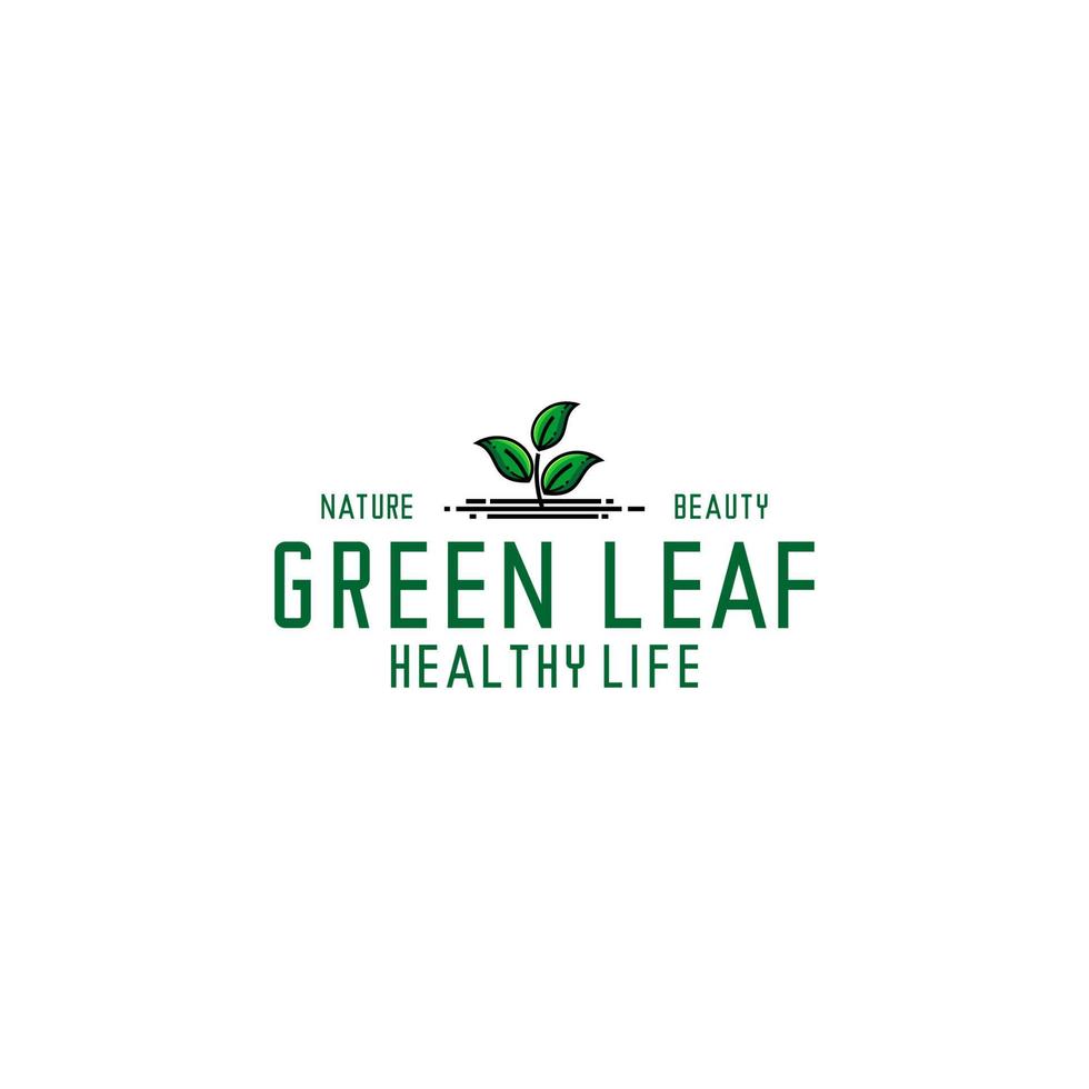 groen leven logo illustratie vector