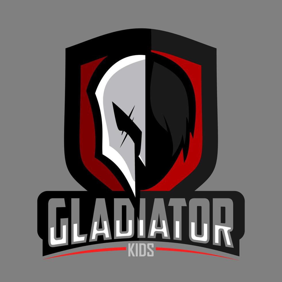 gladiator mascotte logo vector