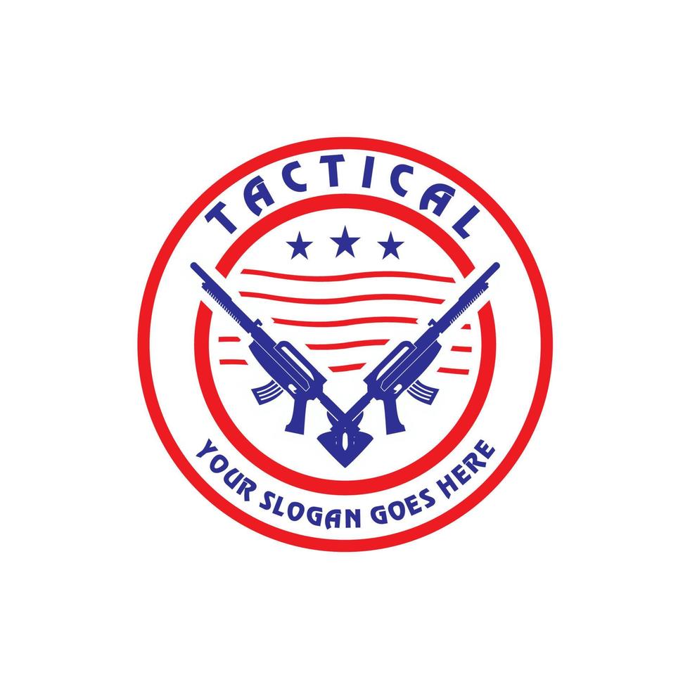 tactisch logo, krijger logo vector