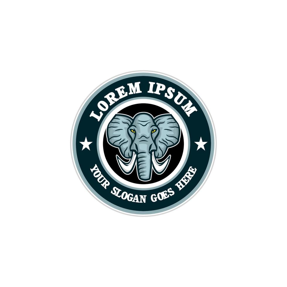 olifant logo, dierentuin logo vector