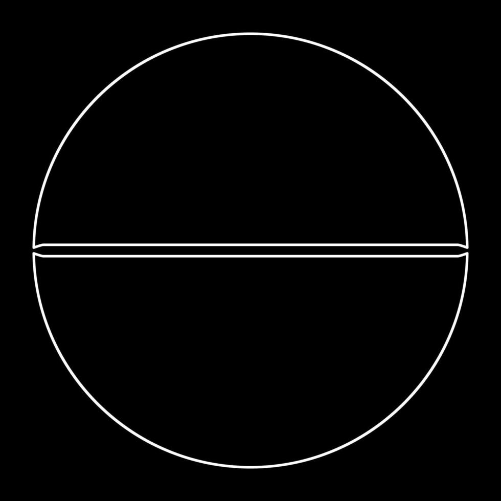 medische pil witte omtrek pictogram vector