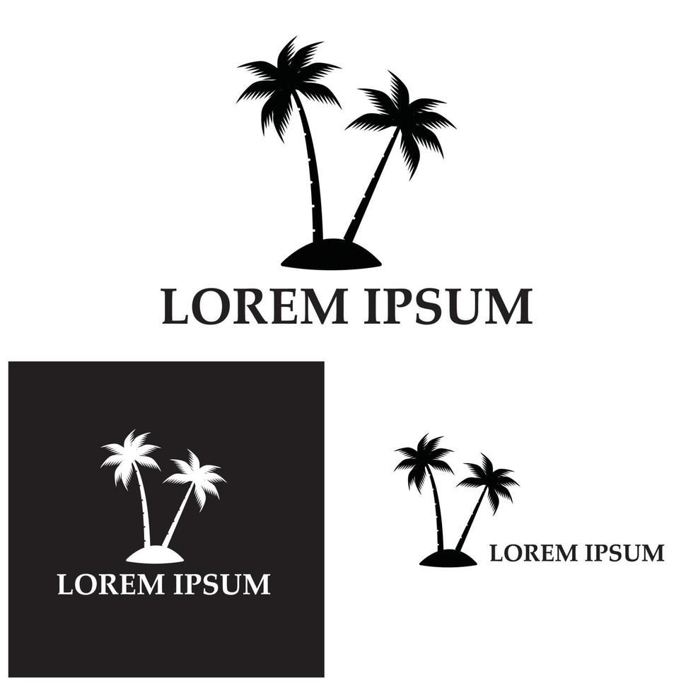 kokospalm pictogram vectorillustratie vector