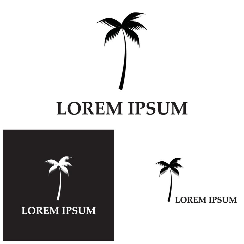 kokospalm pictogram vectorillustratie vector