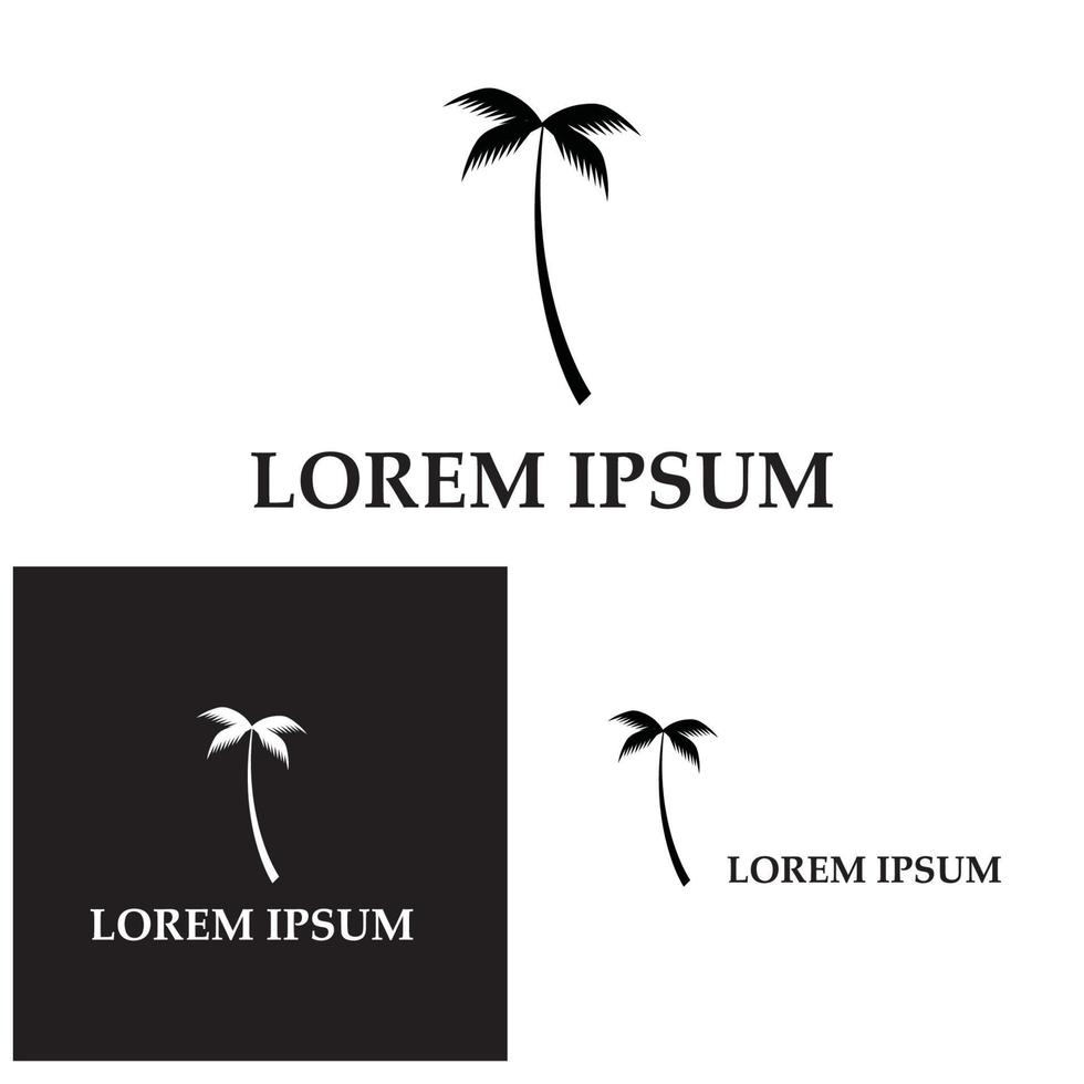 kokospalm pictogram vectorillustratie vector