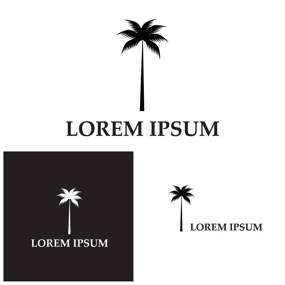 kokospalm pictogram vectorillustratie vector