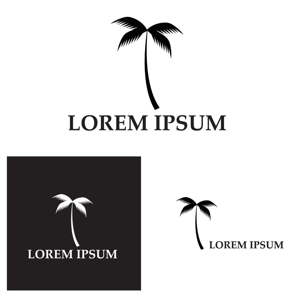 kokospalm pictogram vectorillustratie vector