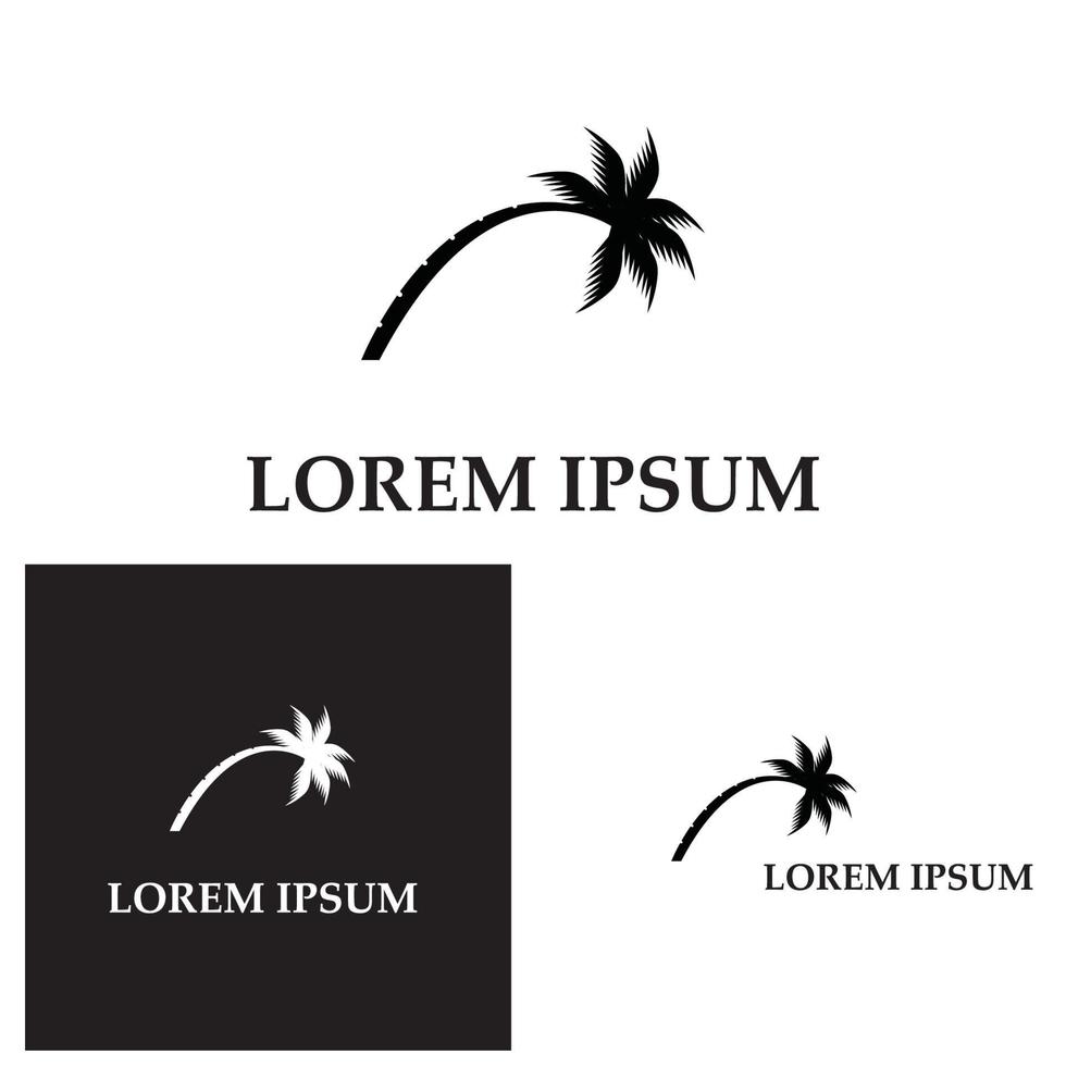 kokospalm pictogram vectorillustratie vector