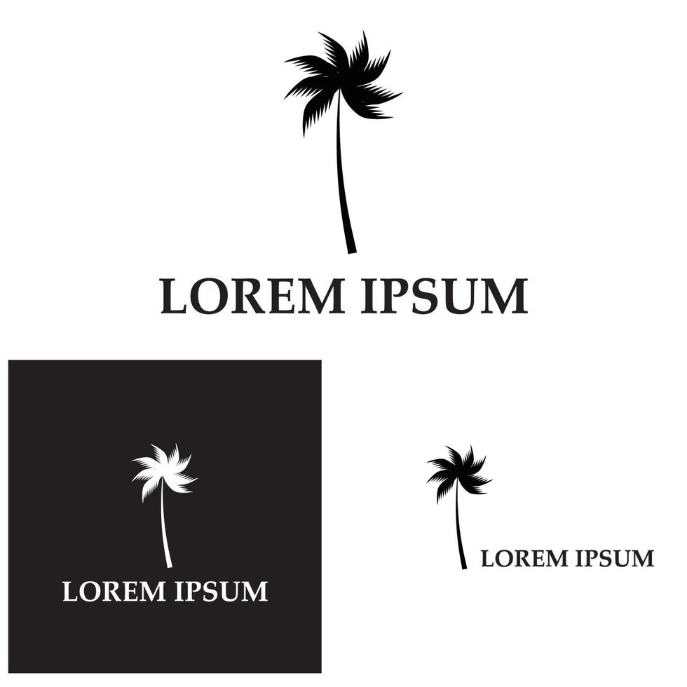 kokospalm pictogram vectorillustratie vector