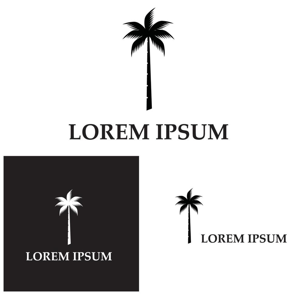 kokospalm pictogram vectorillustratie vector