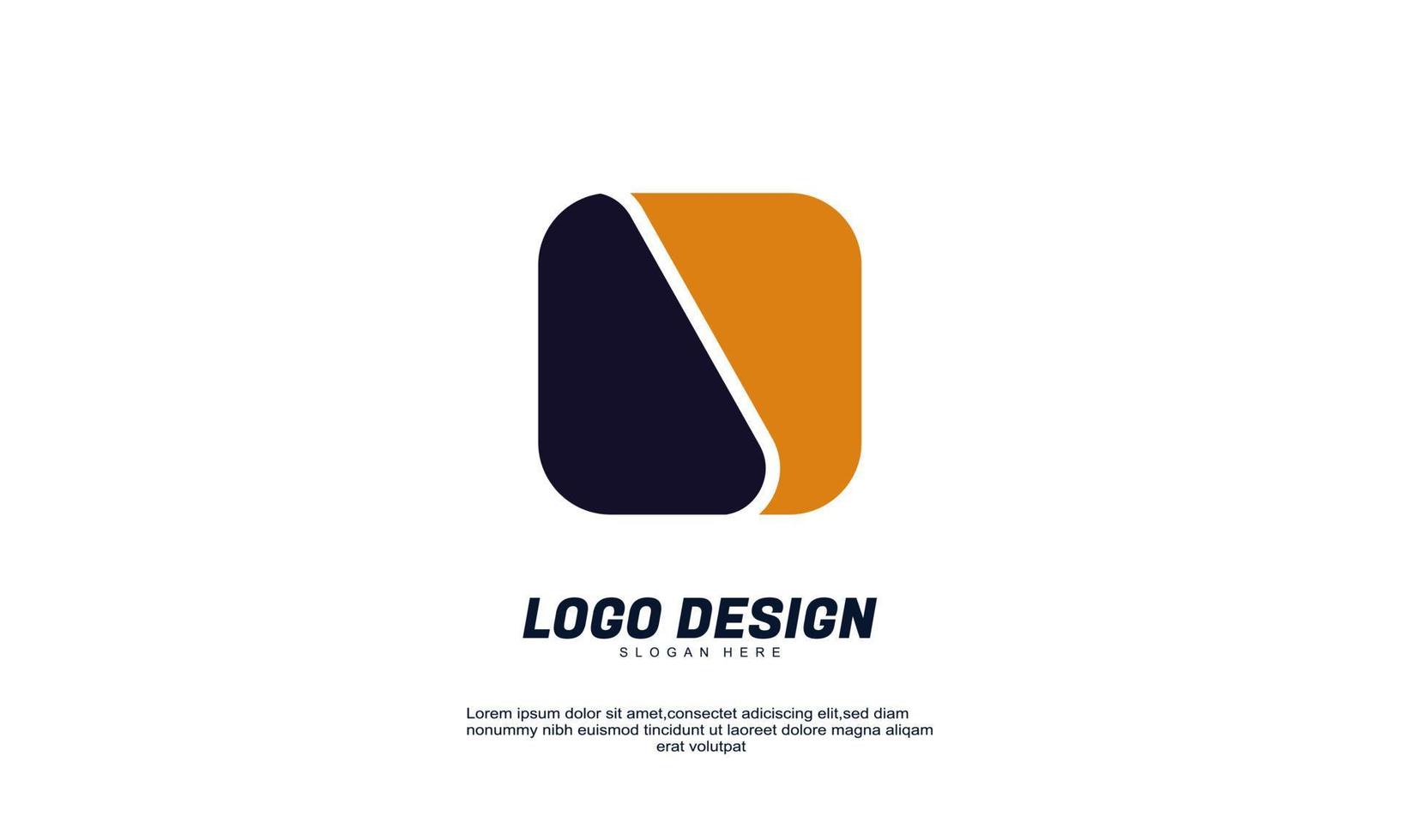 geweldige voorraad vector abstracte creatieve driehoek rechthoek idee modern logo voor zakelijke corporate met kleurrijke ontwerpsjabloon