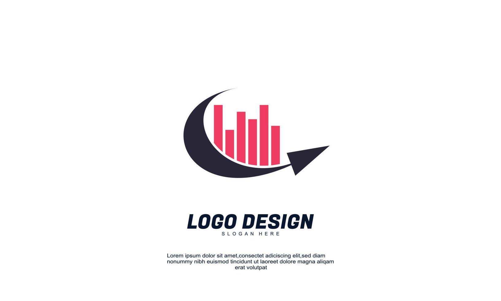 stock vector finance logo creatief voor bedrijfsbranding met plat ontwerp