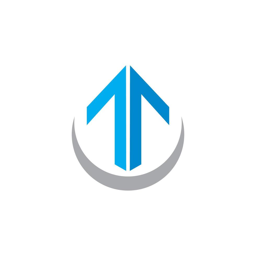 financieel logo, pijl-omhoog bedrijfslogo vector