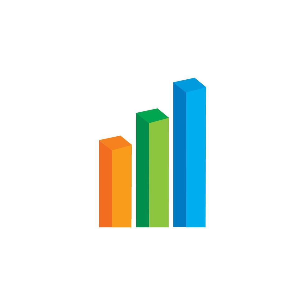 financieel logo, voortgangsmarktlogo vector