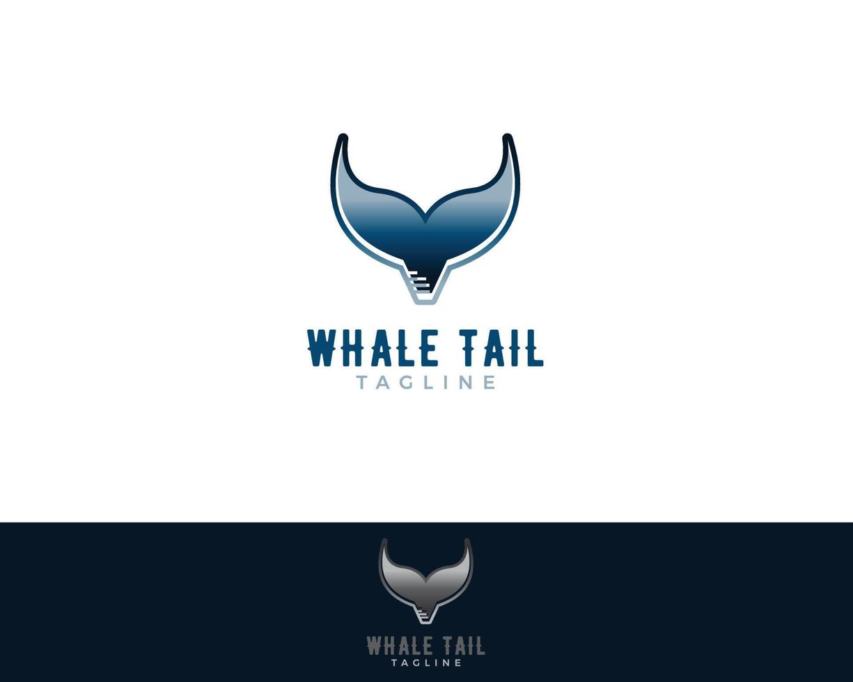 walvisstaart logo sjabloonontwerp vector