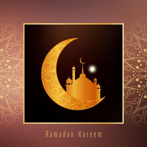 Abstracte religieuze Ramadan Kareem-achtergrond vector