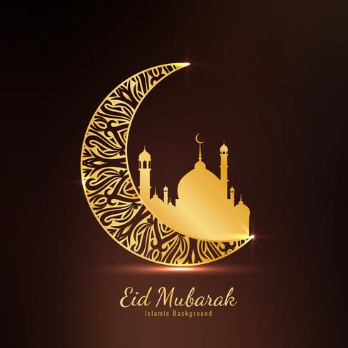 Abstracte Eid Mubarak-achtergrond vector